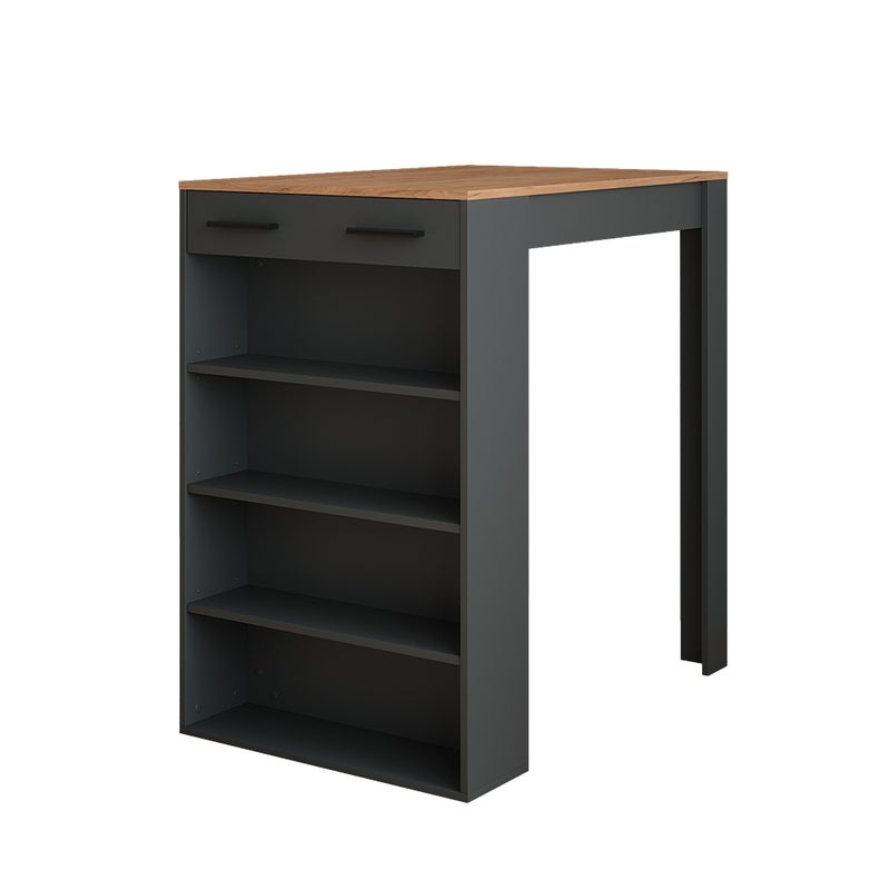 Vicco Stół barowy Repose, Złoty dąb power/antracyt, 67 x 100 cm