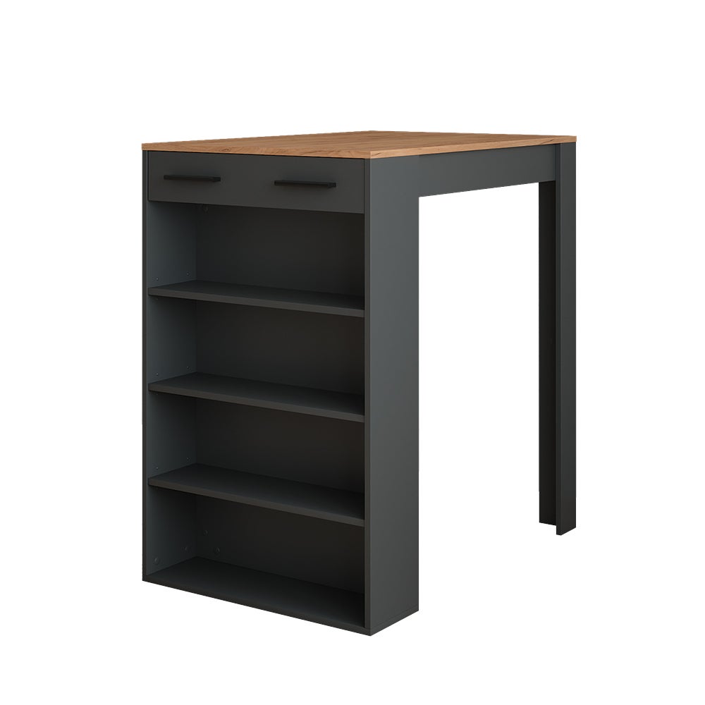 Vicco Stół barowy Repose, Złoty dąb power/antracyt, 67 x 100 cm