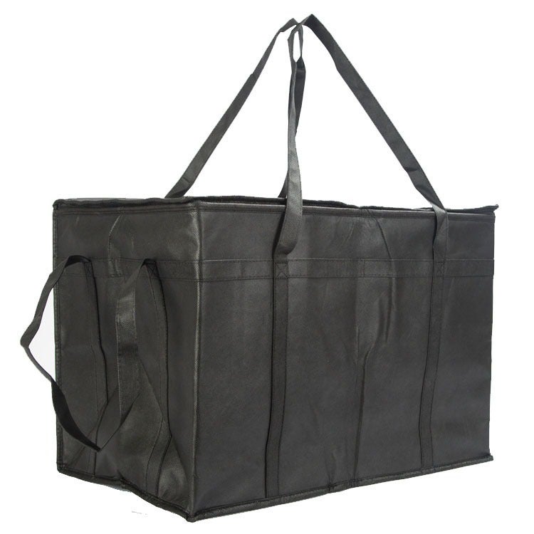Sac Isotherme Pliable 40L – Anti-fuite, étanche, Réutilisable – Noir – Pour Barbecue, Camping, Courses
