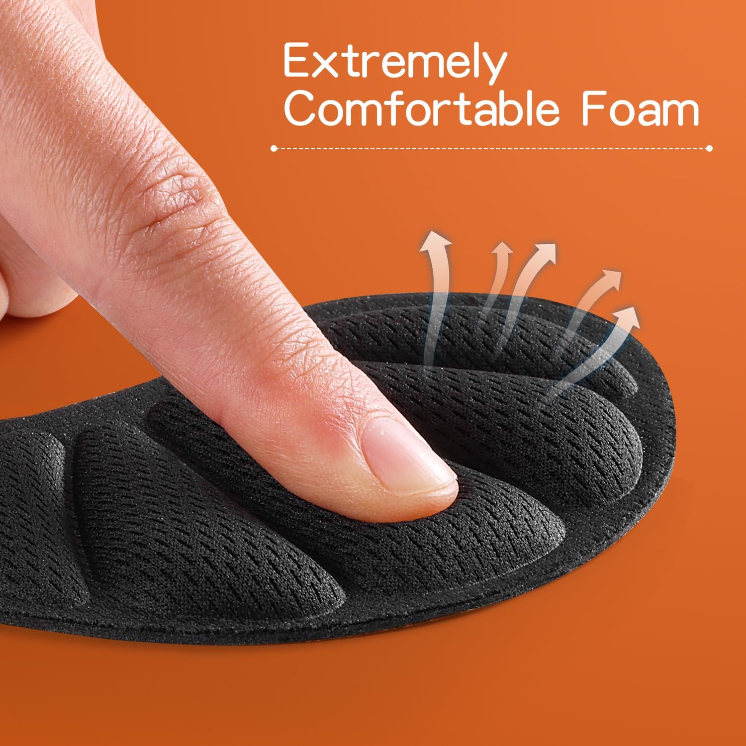 Coussinets De Talon, Lot de 4 Pads Talon en Mousse Épais et Respirant, Anti-Glisse et Anti-Frottement pour Chaussures Trop Grandes, Réducteur Confort - 9