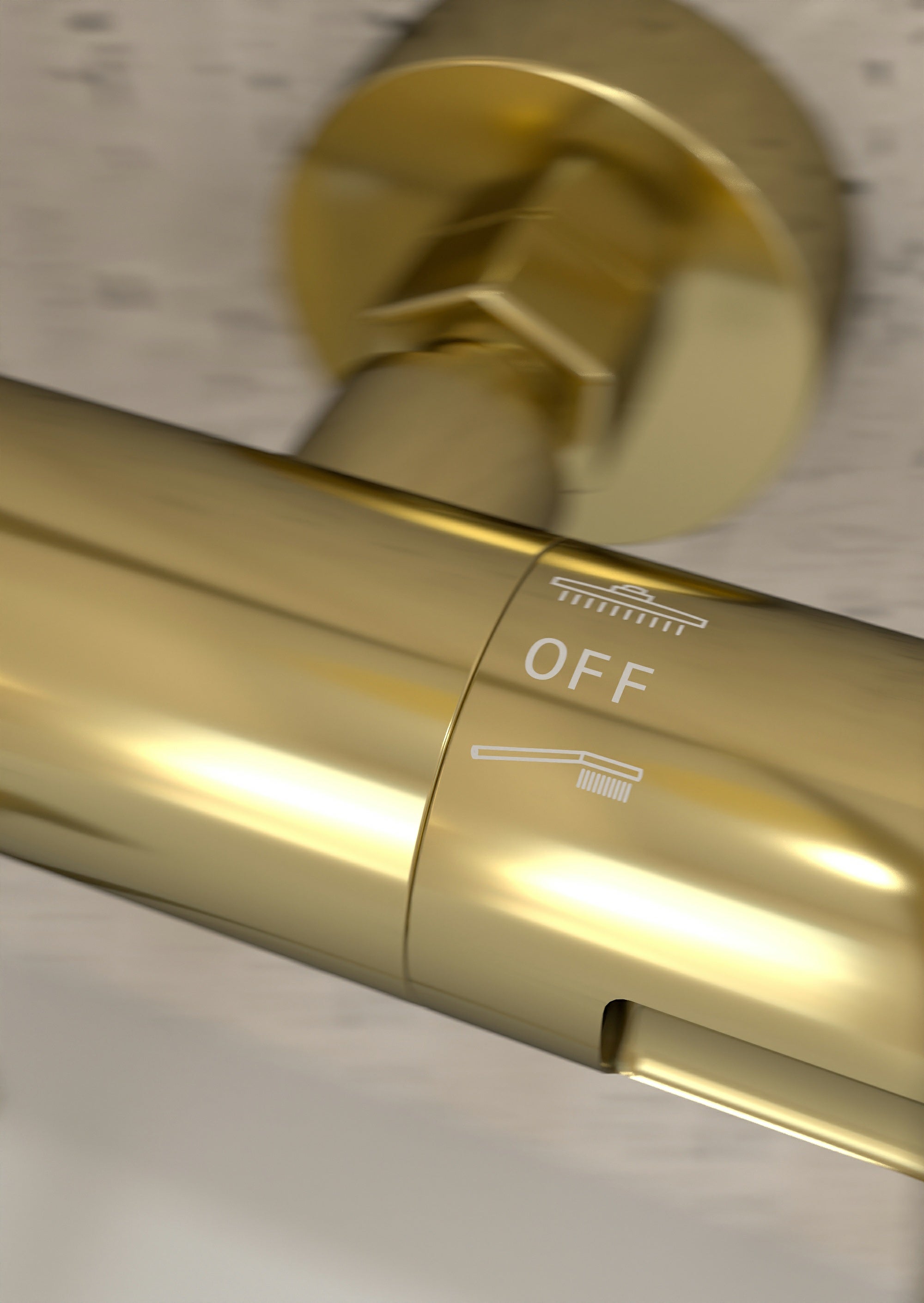 Colonne de douche et bain thermostatique Doré - Corbeau - 8