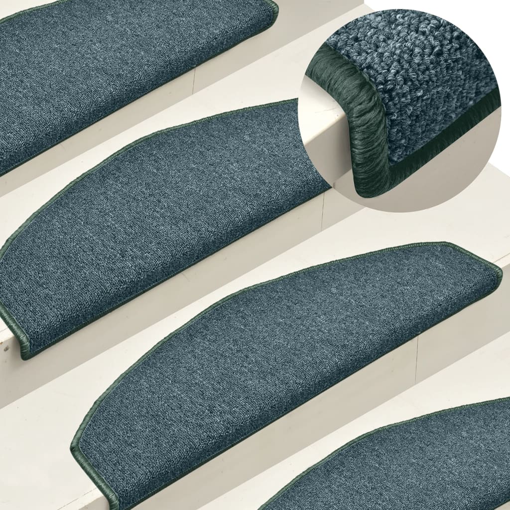 Tapis Antidérapants Pour Escalier Bois, 15 Pièces 8x30 Pouces, Gris, Motif Floral