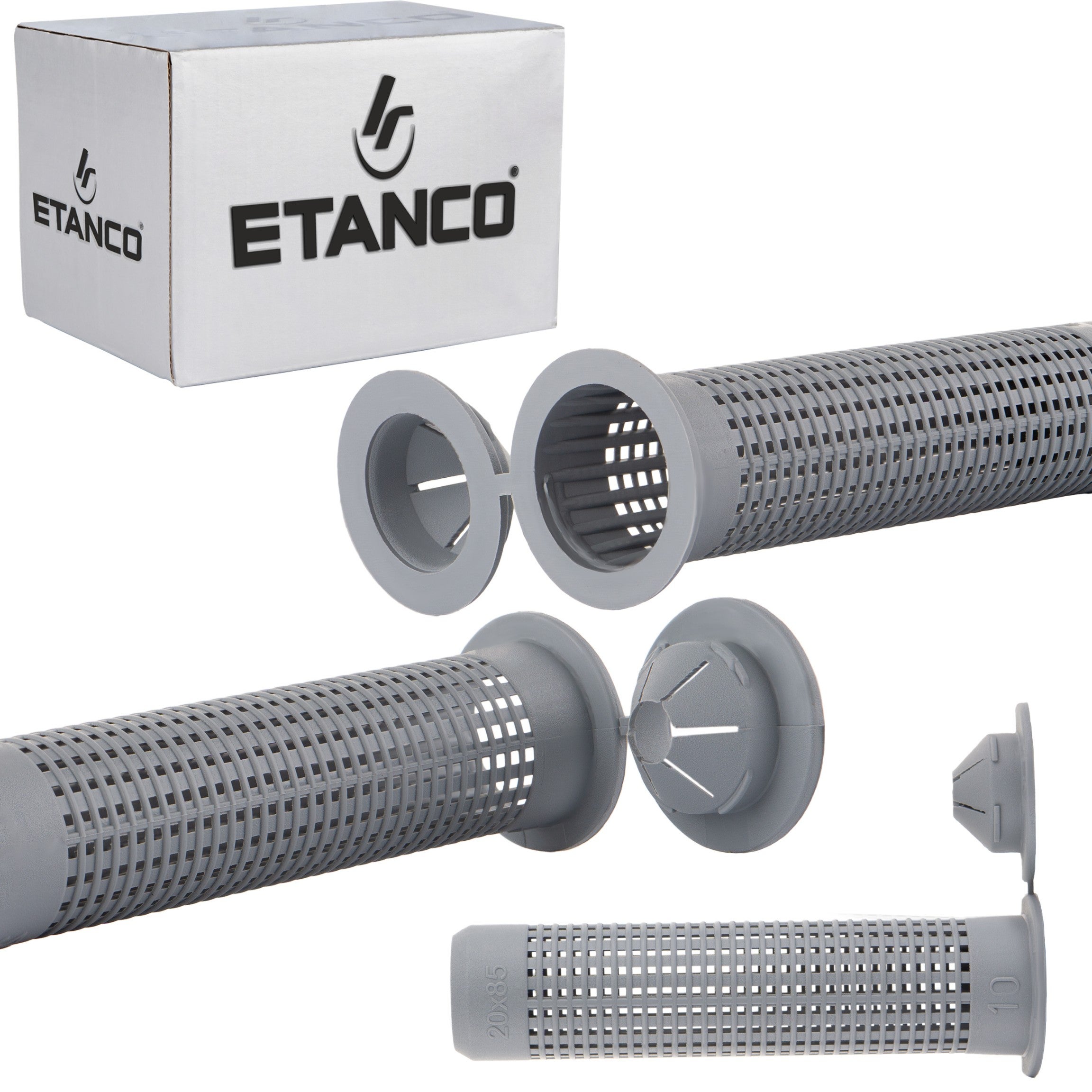 Tuleje siatkowe do kotew chemicznych Etanco 20x85 mm nylonowe 10szt
