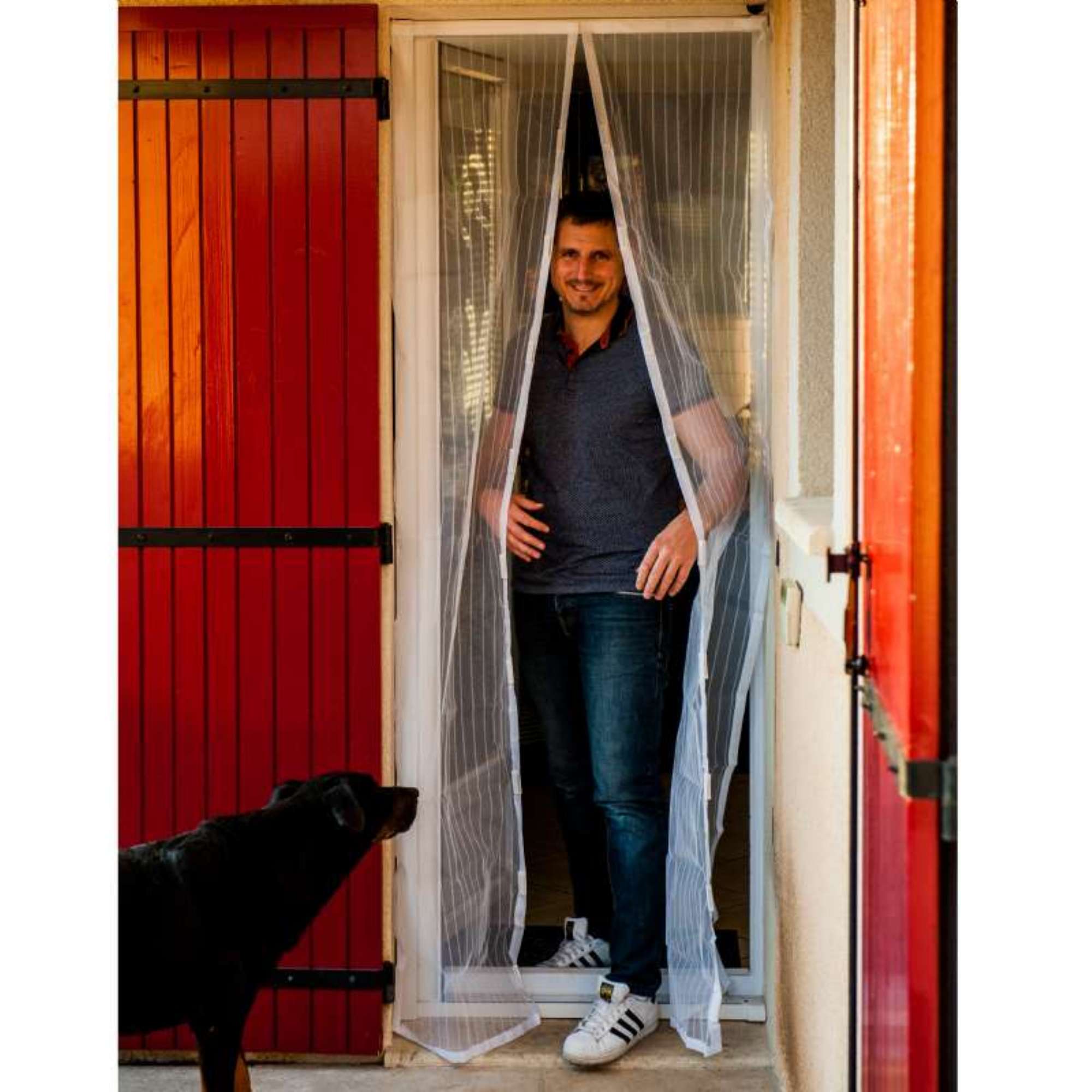 Moustiquaire porte magnétique WERKA PRO 215 x 100 cm blanche - 3