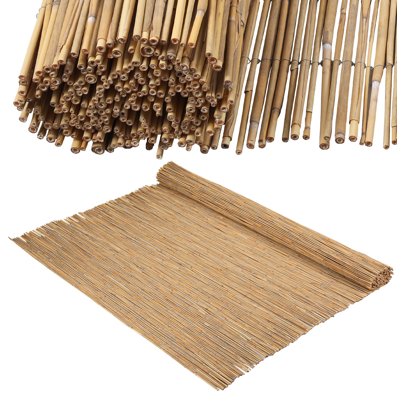 Canisse roseau naturel 1.8x6 m Protection de jardin en roseaux | Leroy ...