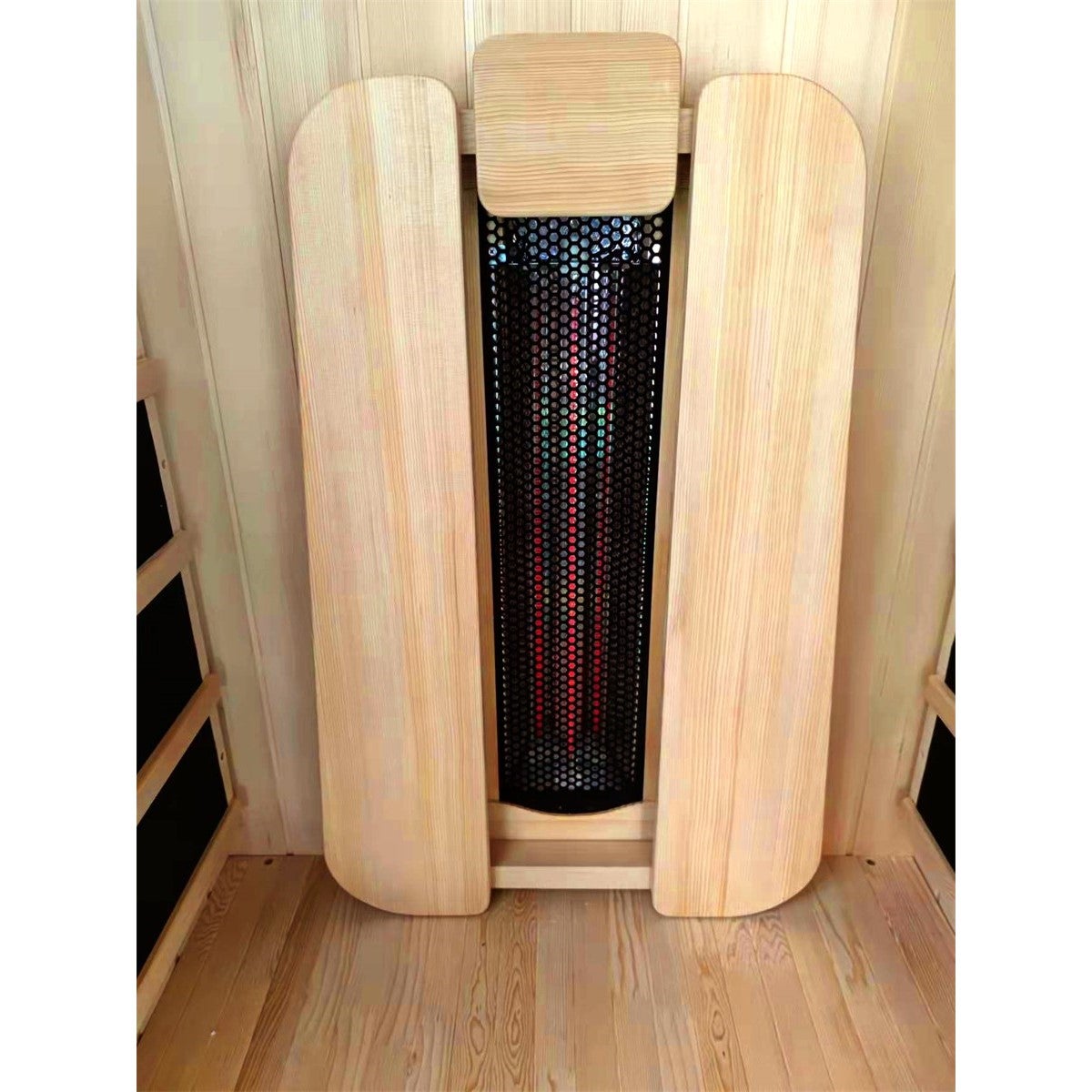 Sauna infrarouge Saulo - France Sauna - 1 personne - 90 x 90 x 190 cm - Bois Épicéa - 1 place - 3