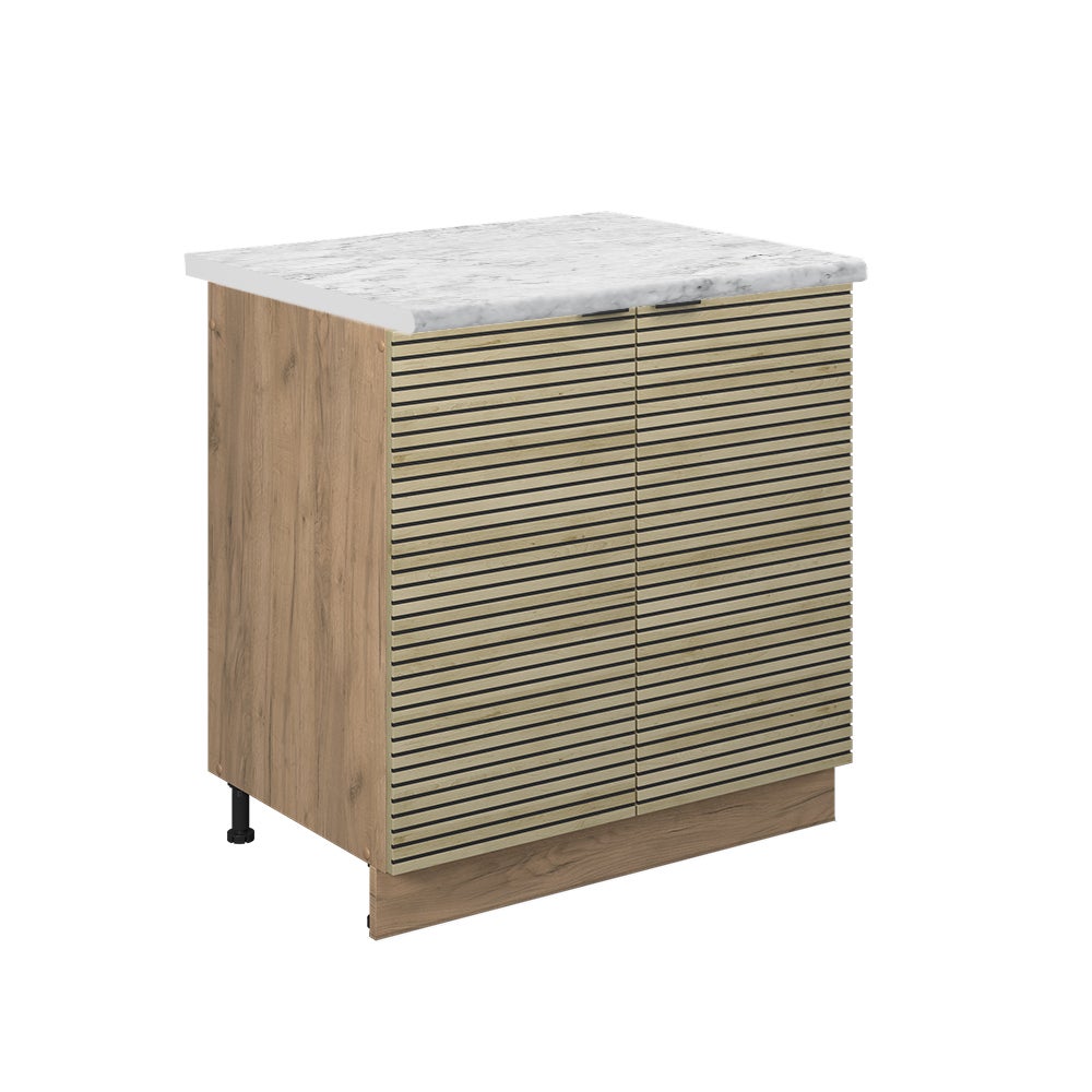Vicco Szafka pod zlew Fame-Line, Panel dębowy, 80 cm , BP Marmur