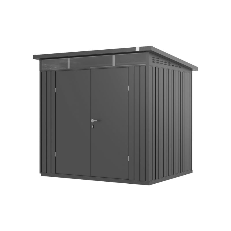 GFP Primeyard domek narzędziowy metalowy 180x120x205 cm domek ogrodowy antracyt