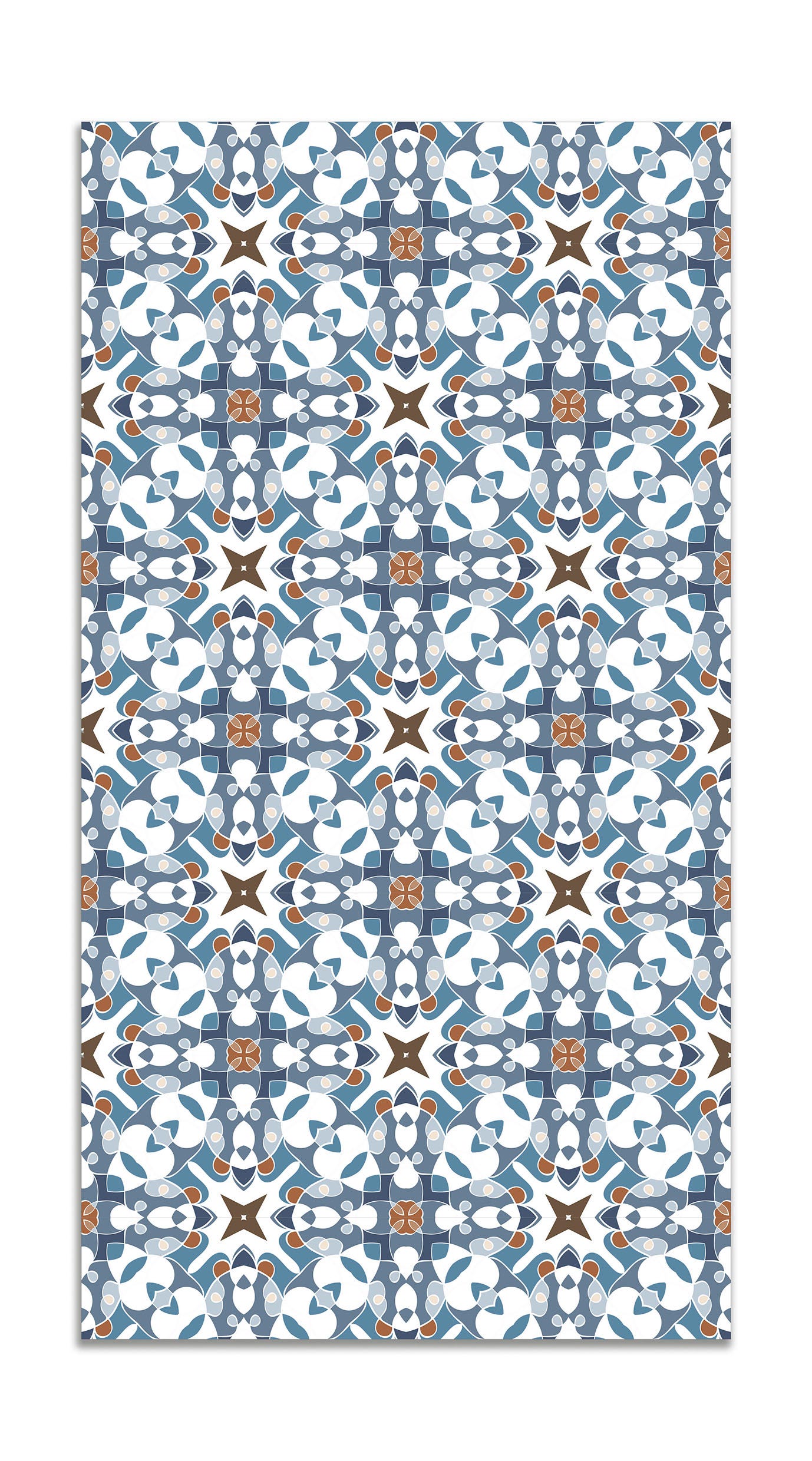 Tapis Vinyle Hydraulique Multicolore Tadi & Imperio - ALHAMBRA-05 Antidérapant Pour Cuisine, Couloir Et Chambres