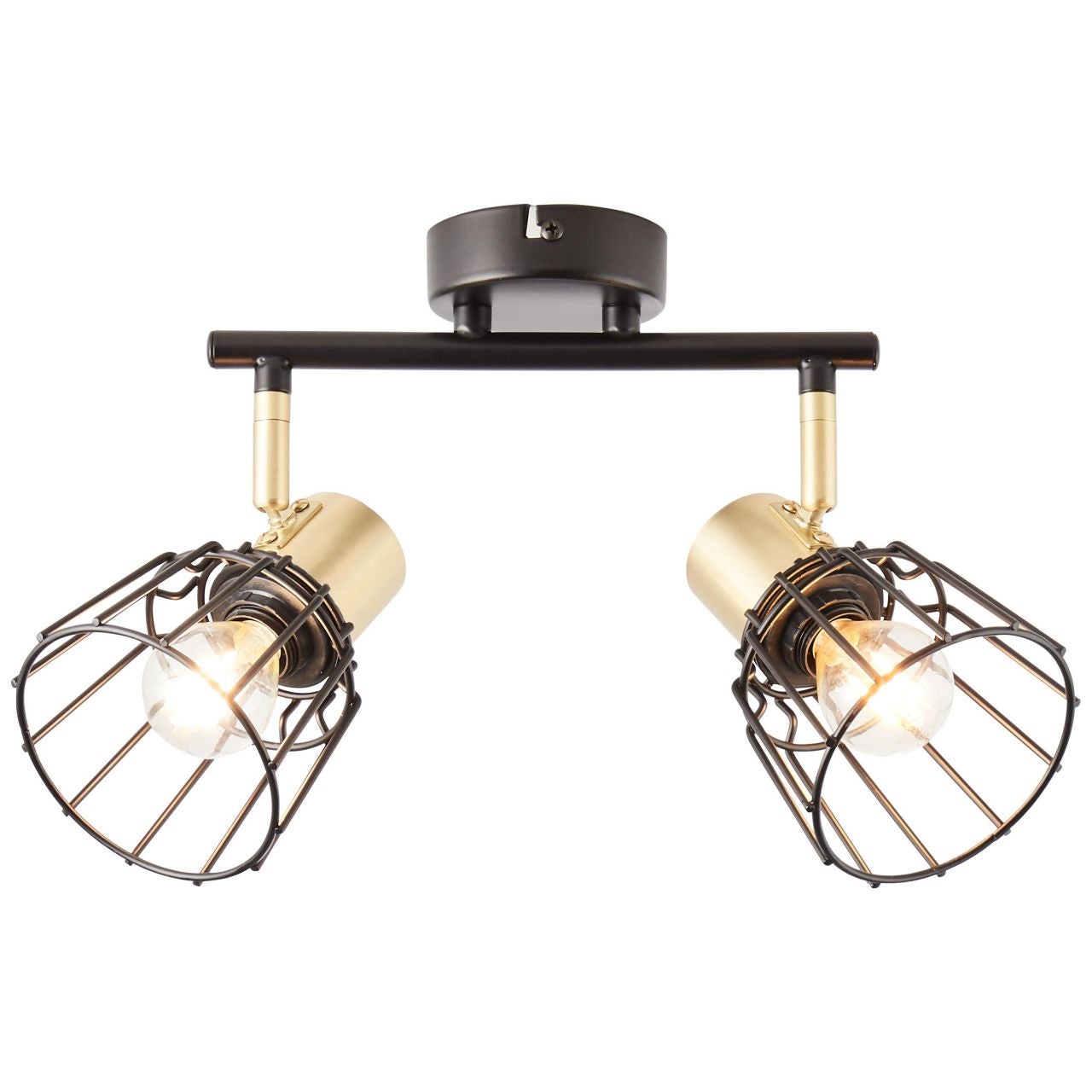 BRILLIANT Lampa sufitowa Prentiss 3-płomienna czarny matowy | 3x QT14, G9, 3W, odpowiednia do lamp z trzpieniem (brak w zestawie)
