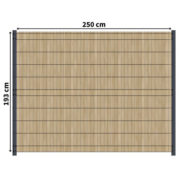 Kit Occultation Bois - L2,5 x H1,93m - Epicea - Autoclave - Protege Contre Insecte & Champignons - Pose Facile et Rapide