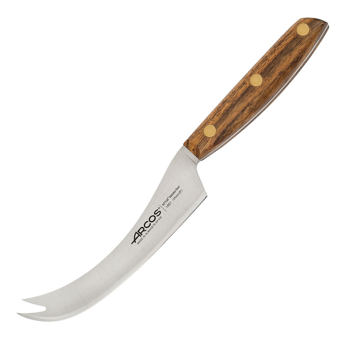 Arcos Hermanos Arcos Nórdika, Cuchillo Queso 12.5 Cm Acero Inoxidable Nitrum. Mango De Ovengkol Acero Inoxidable, Leroy Merlin
