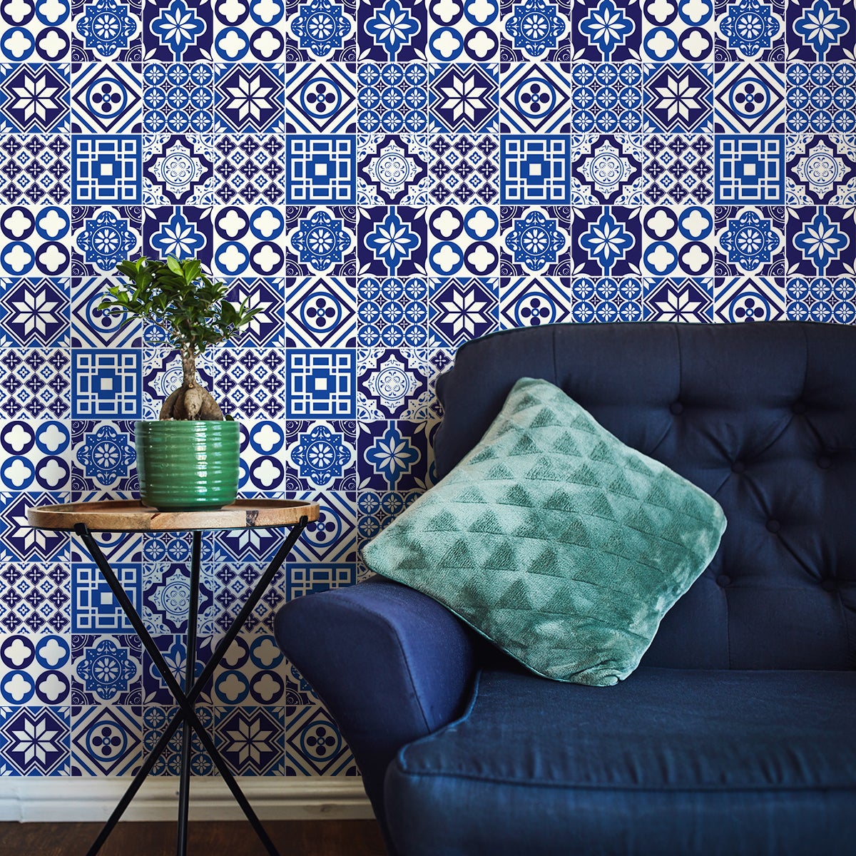 9 adesivi piastrelle mailina - Sticker adesivo - adesivi murali - 9stickers15x15cm - 6