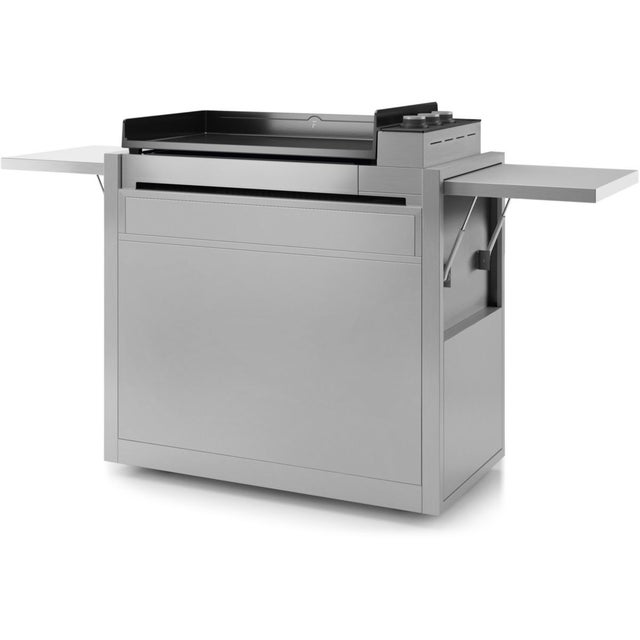 Chariot Plancha FORGE ADOUR CH PIF 75 en inox fermé compatible plancha Premium 75