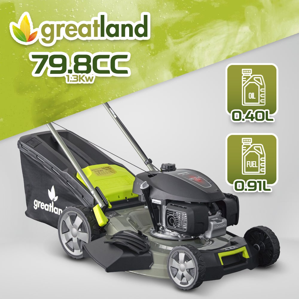 Tondeuse thermique tractée 167CC avec moteur Honda, mulching et éjection latérale - 4