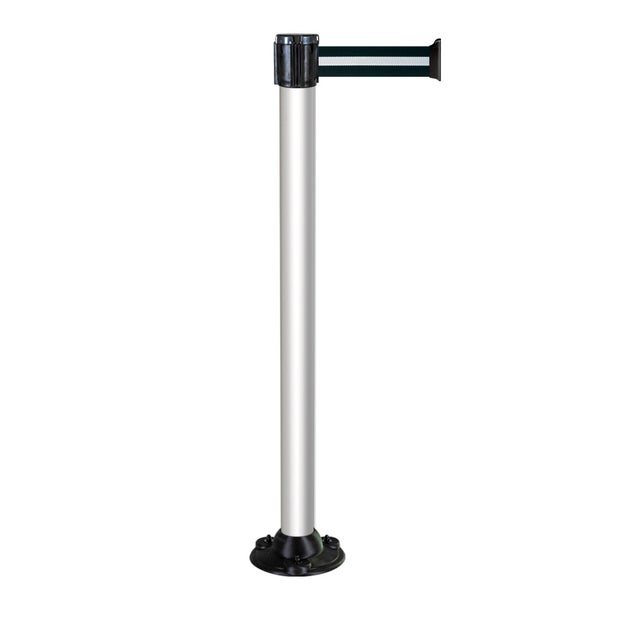 Poteau aluminium anodisé 5 m x 50mm sur socle magnétique - 2012041
