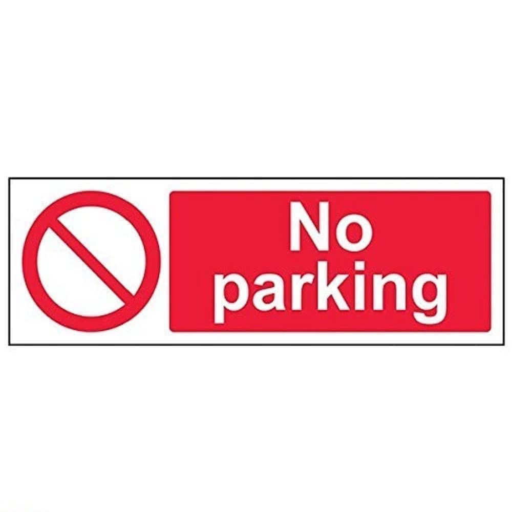 VSafety Parkplatzschild – „Vehicles Left At Owners Risk“, 300x100 Mm, Kunststoff