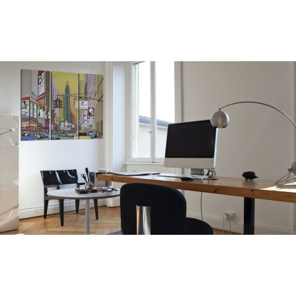 Tableau Villes Cartoon city 120x80 cm - 2