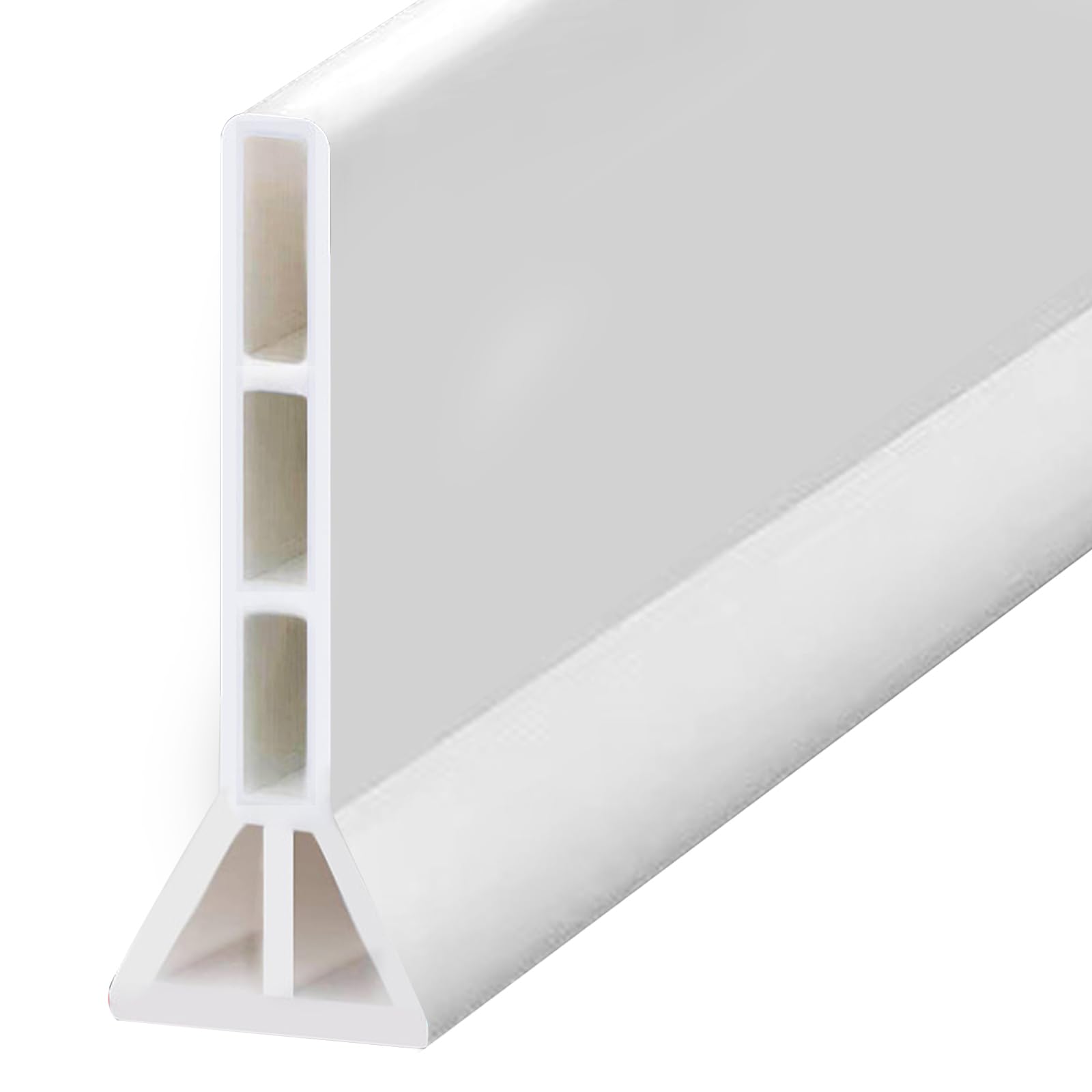 Biała naklejka TPE 2m x 10cm x 3,5cm - Składana bariera wodna do kuchni