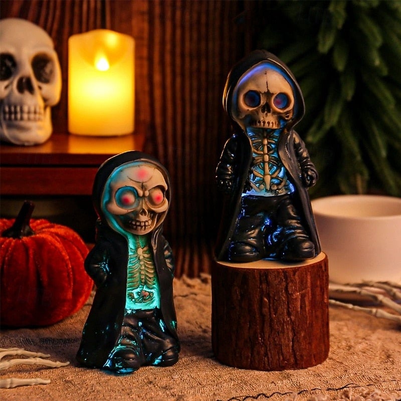Sirène squelette décorative en plastique pour Halloween