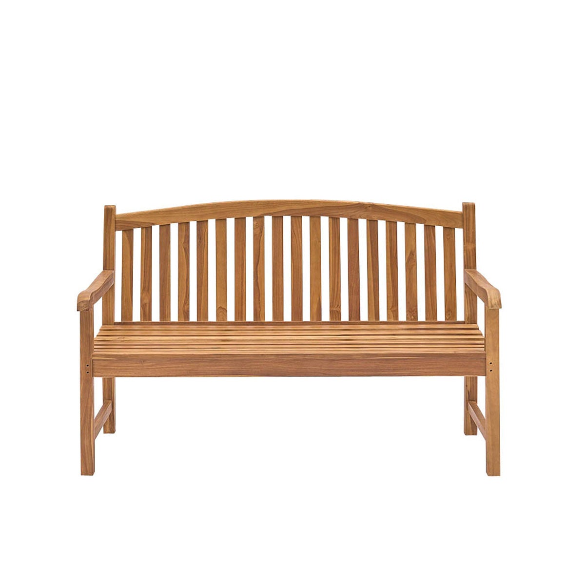 Banc de jardin en teck huilé massif - 2