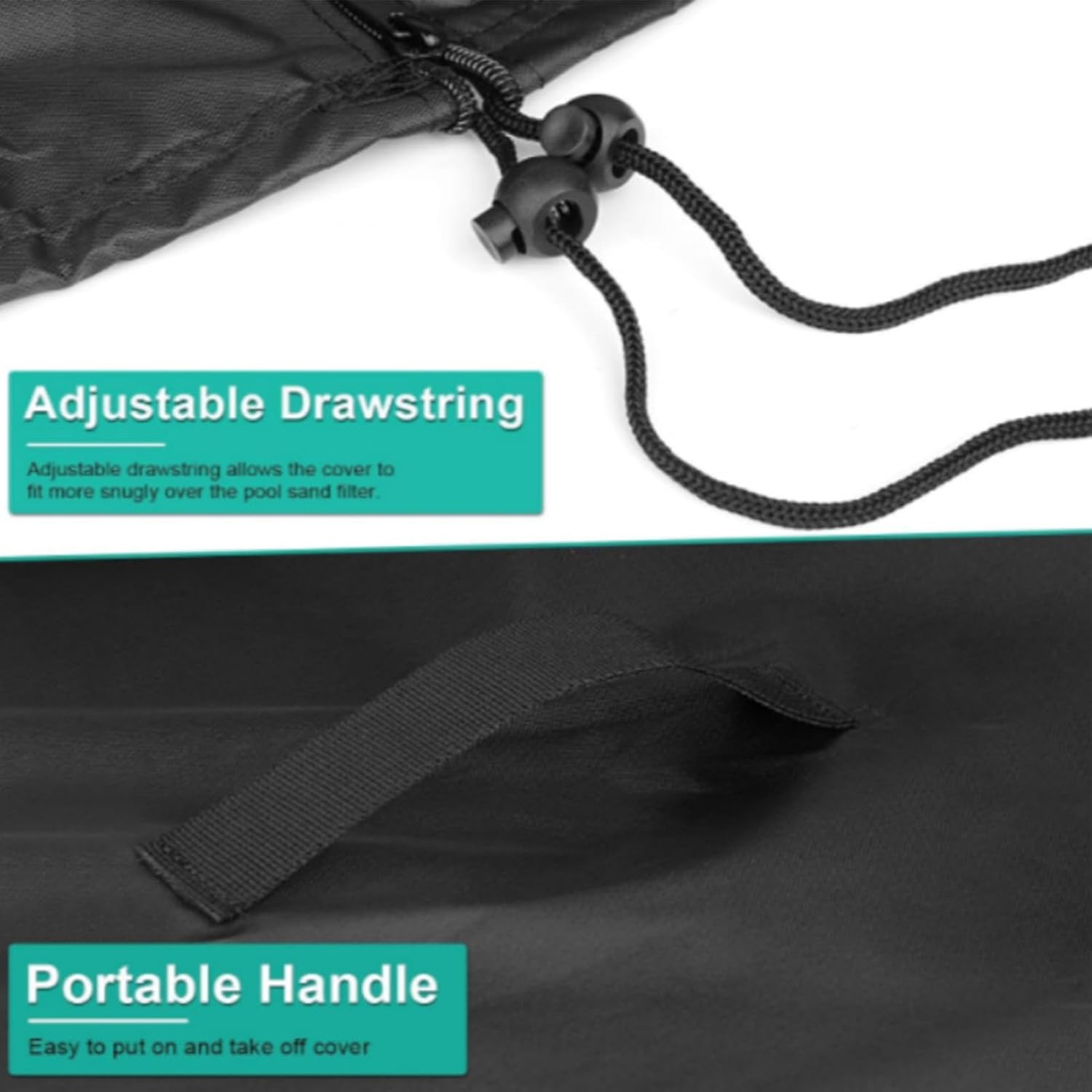 Abri De Pompe De Piscine, Housse De Protection Imperméable en Tissu Oxford pour Pompe De Piscine, Couvercle De Pompe Anti-poussière, Couvercle De Po - 5