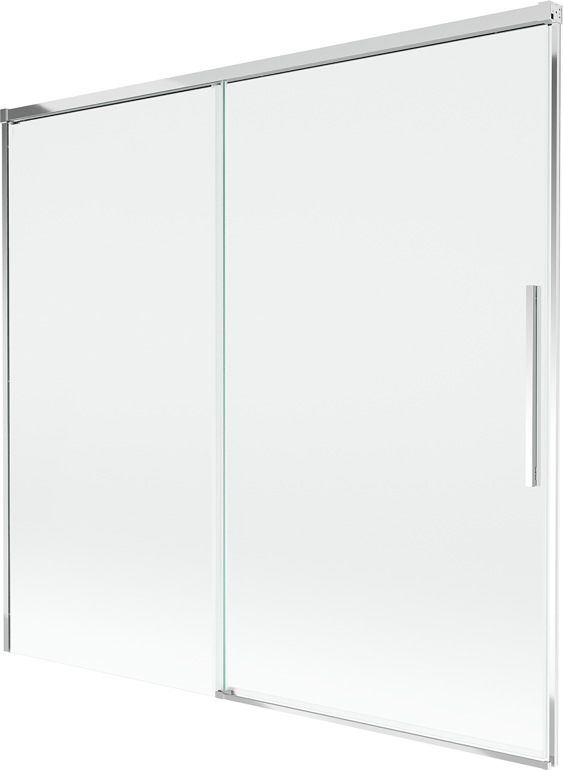 Mexen Rox parawan nawannowy 2-skrzydłowy rozsuwany 170 x 150 cm, transparent, chrom - 8C9-170-001-01-00