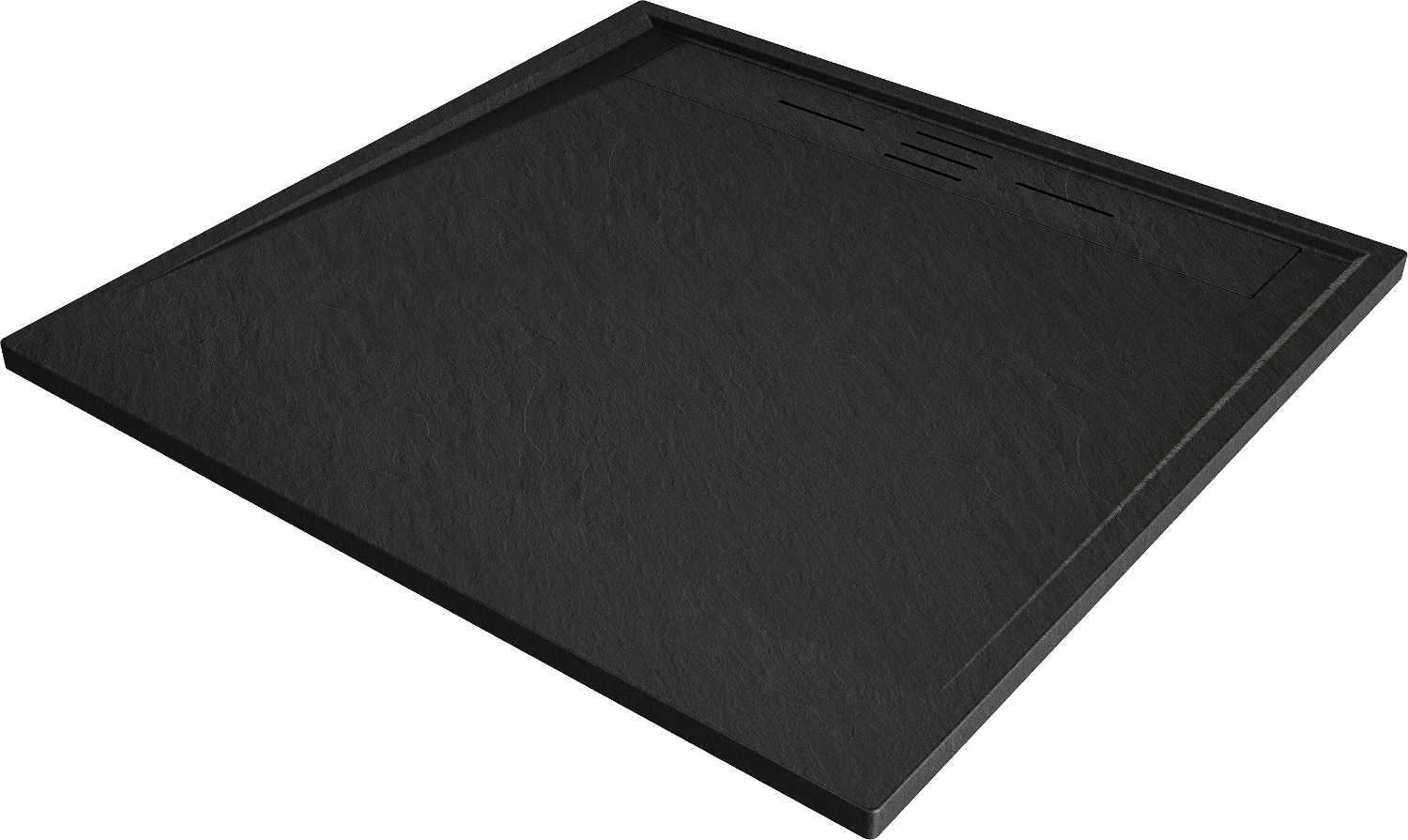 Mexen Amon brodzik kwadratowy SMC 100 x 100 cm, czarny - 4F701010