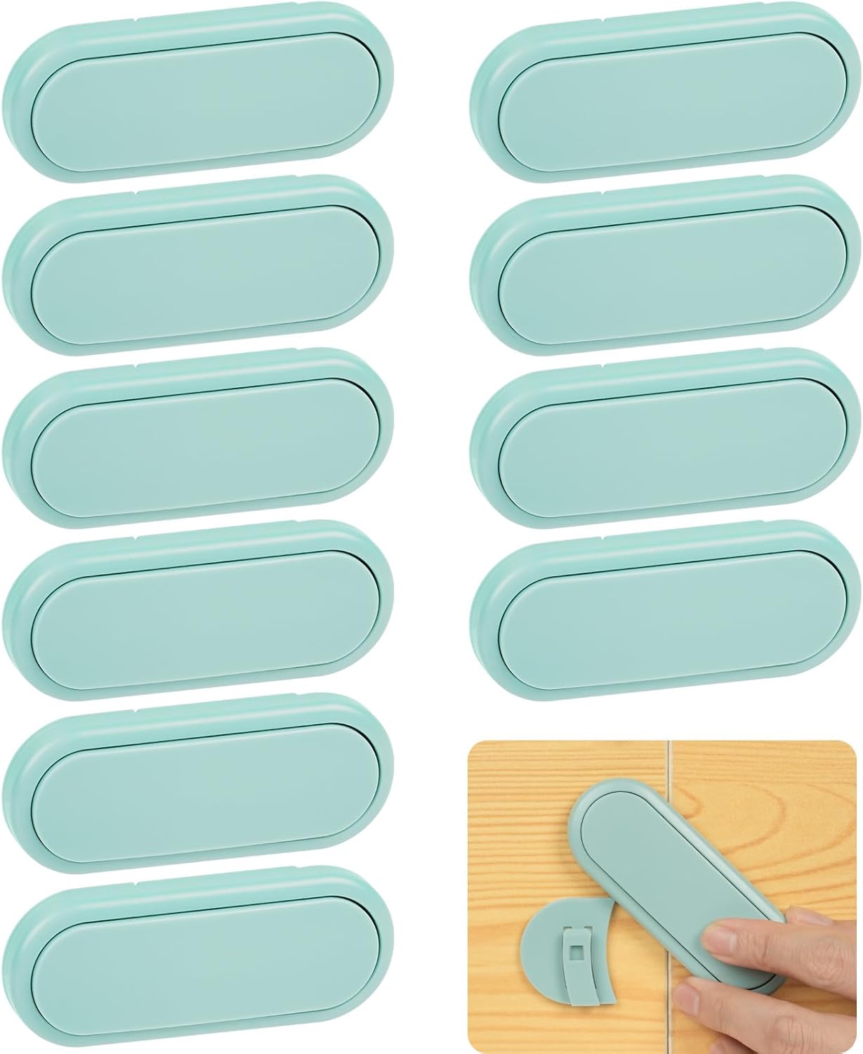 Sécurité Enfant Portes,10 Pièces Verrou Sécurité Bebe de Placard