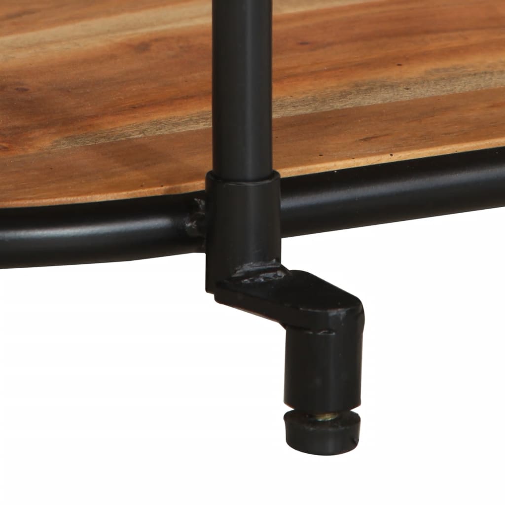 Móvel tv em madeira de acácia maciça 100x42x40 cm - COMFORTXL - 8
