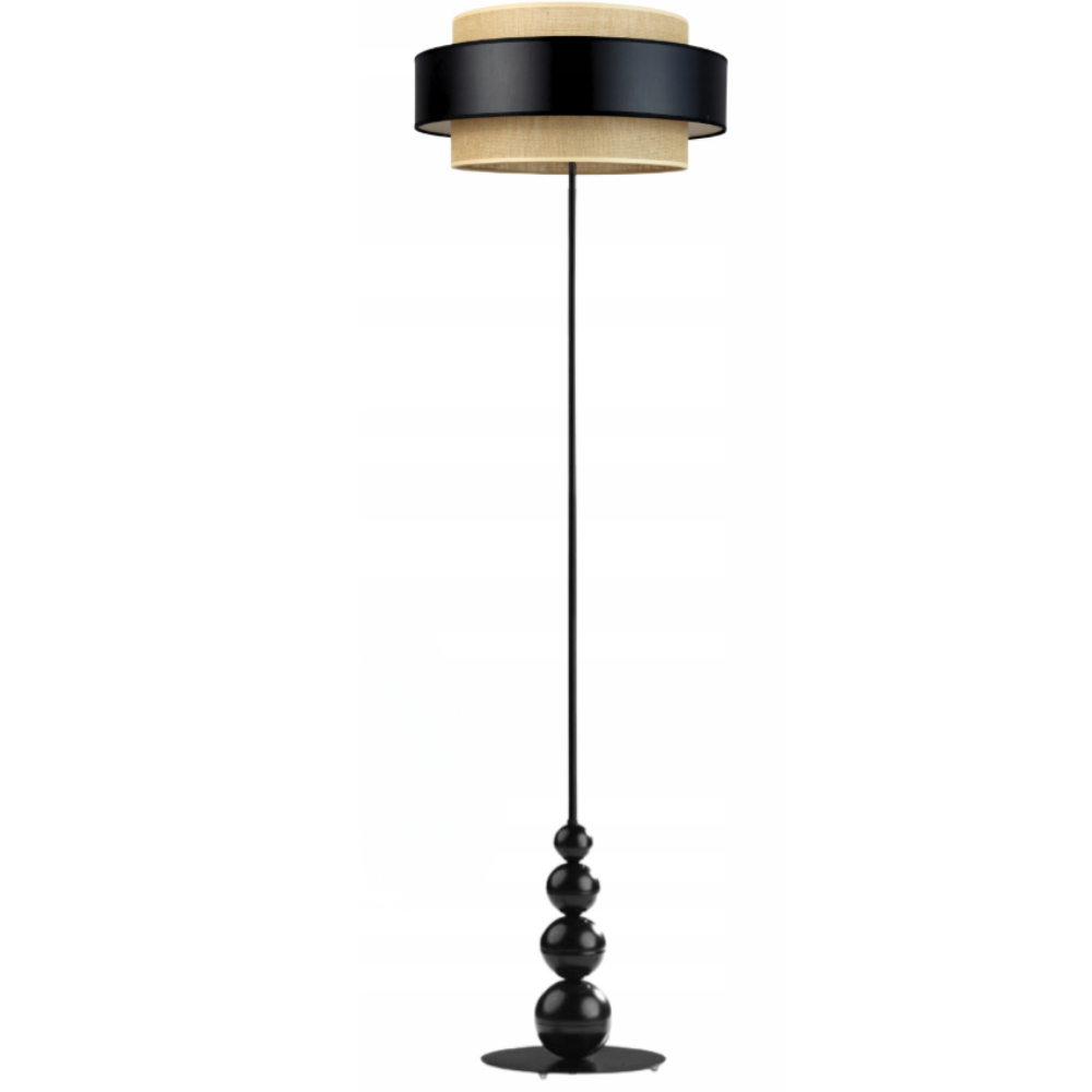 Lampa stojąca podłogowa z abażurem walec TENEZI