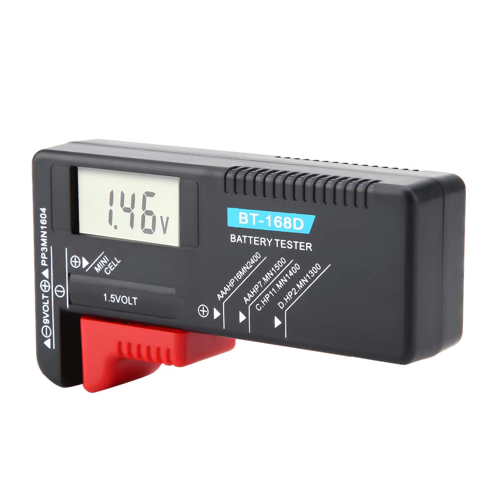 Treki Testeur de batterie numérique universel LCD testeur de capacité