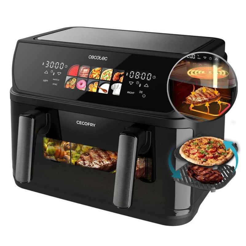 Frytkownica Cecotec Cecofry&amp;Grill Duoheat 10000 podwójna stal nierdzewna 10 litrów