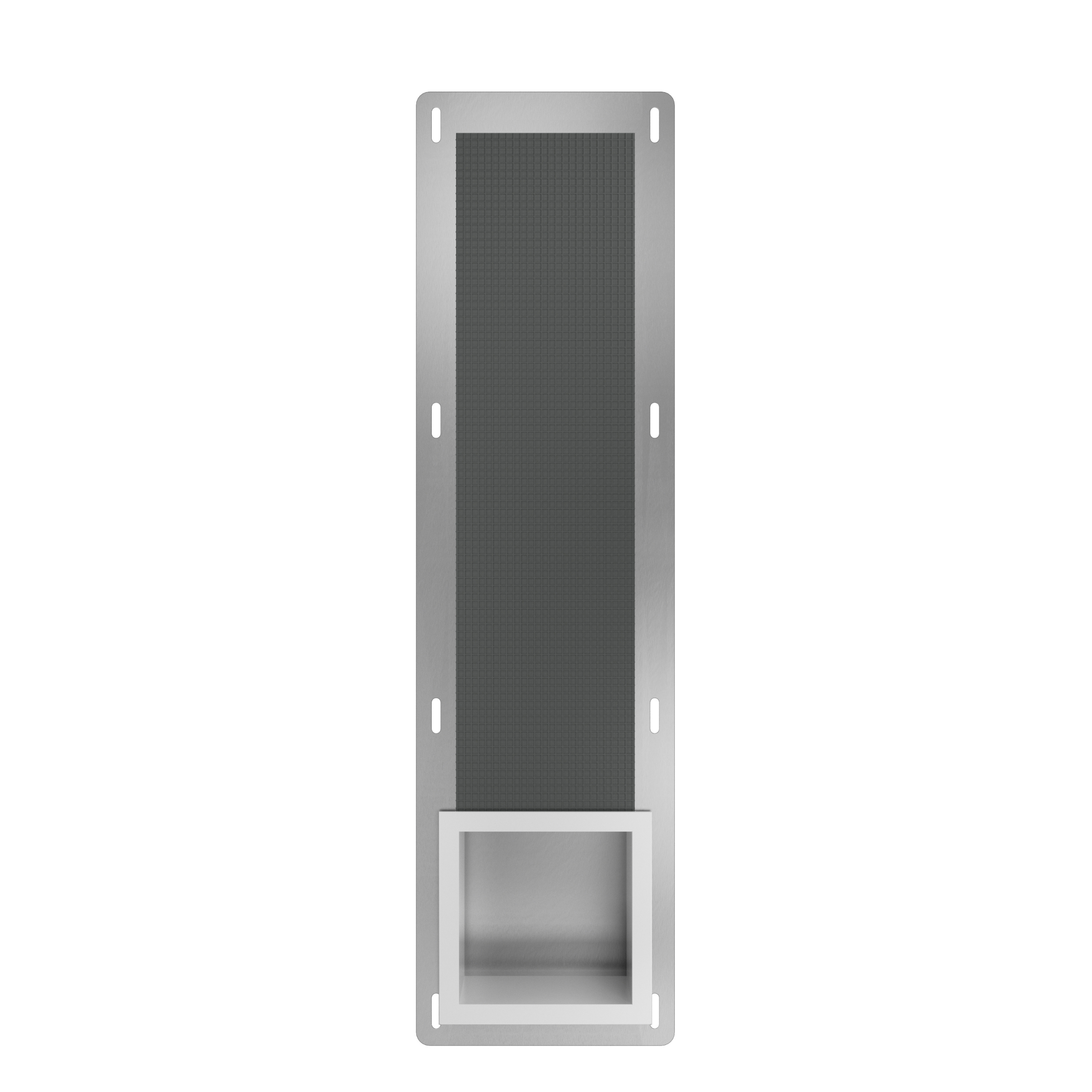 BALNEO - Magazynek na papier toaletowy WALL-BOX PAPER 3 Inox srebrny - Wnękowy schowek łazienkowy wbudowany w ścianę