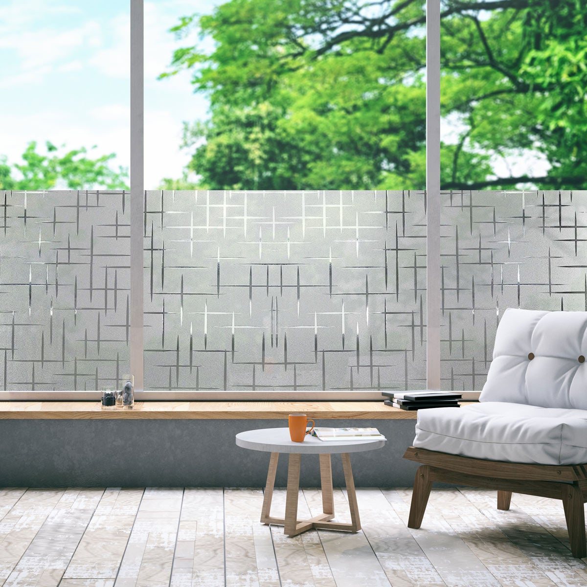 Rollo de apagón electrostático diseño estrella por metros - adhesivo de pared - revestimiento sticker mural decorativo - 45cmx40m