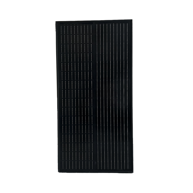 Pack de 10 painéis solares monocristalinos 55W 12V com 790x395x30mm para utilização em roulottes, caravanas, carrinhas, parques de campismo e