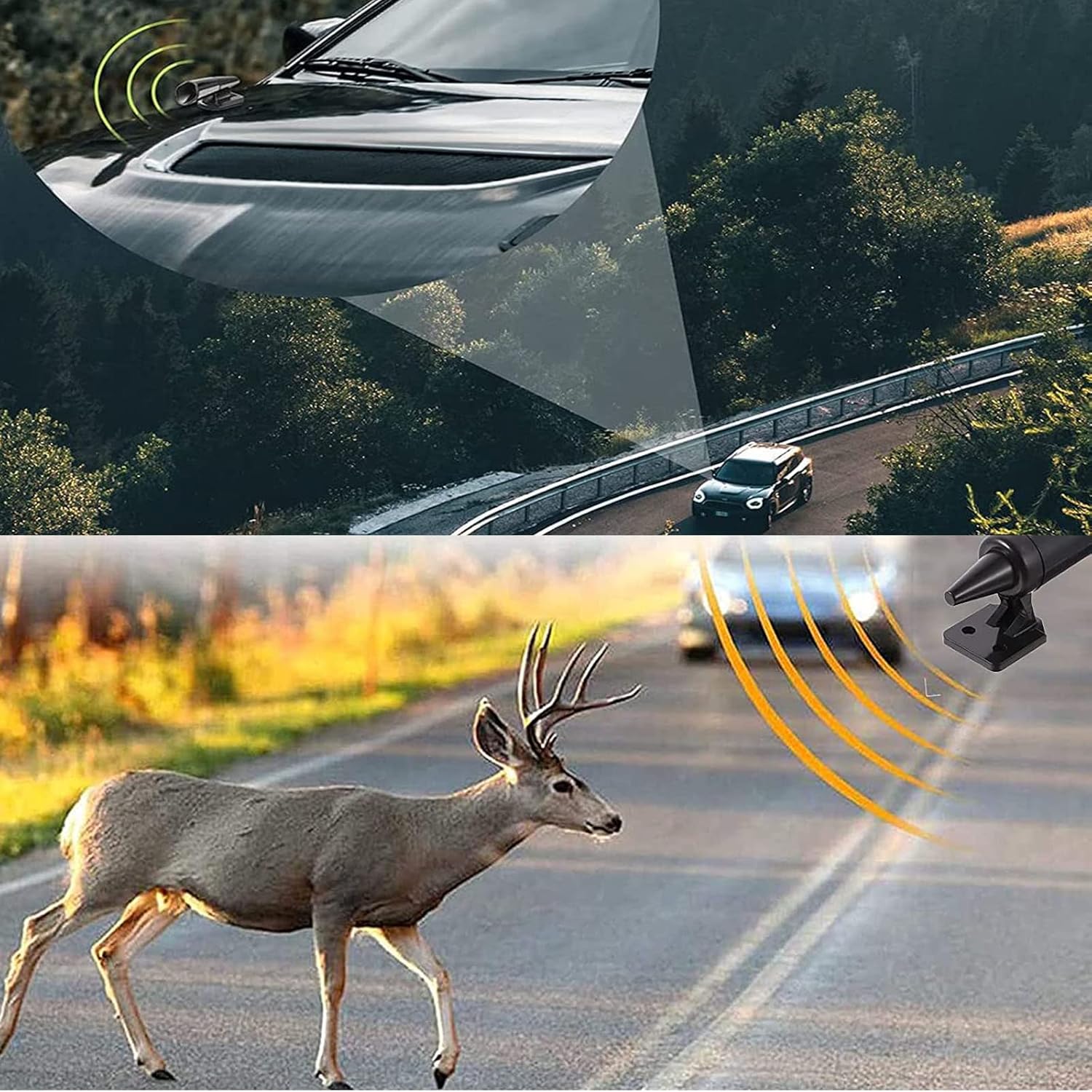 Lot De 4 Sifflets Anti-collision Pour Animaux – Ultrasons Activés Par Le Vent, Pour Voiture/moto, Protection Cerfs, Sangliers