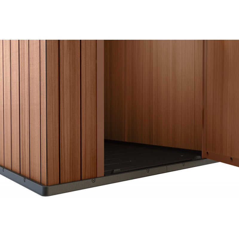 Szopa ogrodowa z efektem naturalnego drewna z żywicy PCV 125x184x205cm Darwin 4x6 Keter