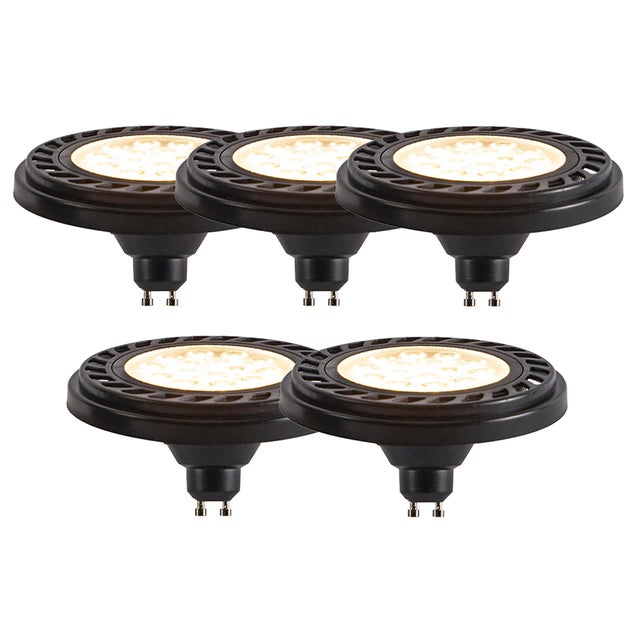 LUEDD Lot de 5 ampoules LED GU10 à intensité variable 3 niveaux AR111 8W 700lm 2700K