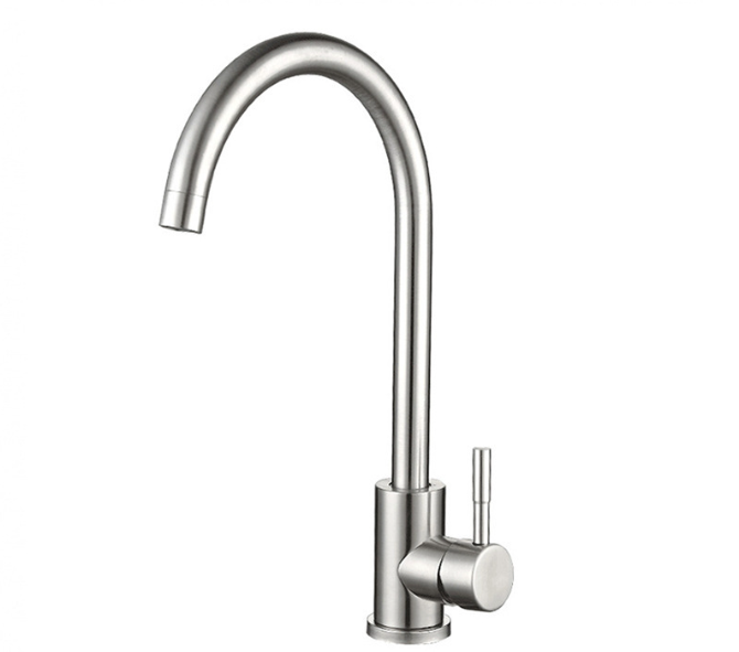 Obrotowa bateria umywalkowa 360°, wysoka bateria jednouchwytowa, dostępna ciepła i zimna woda, wąż