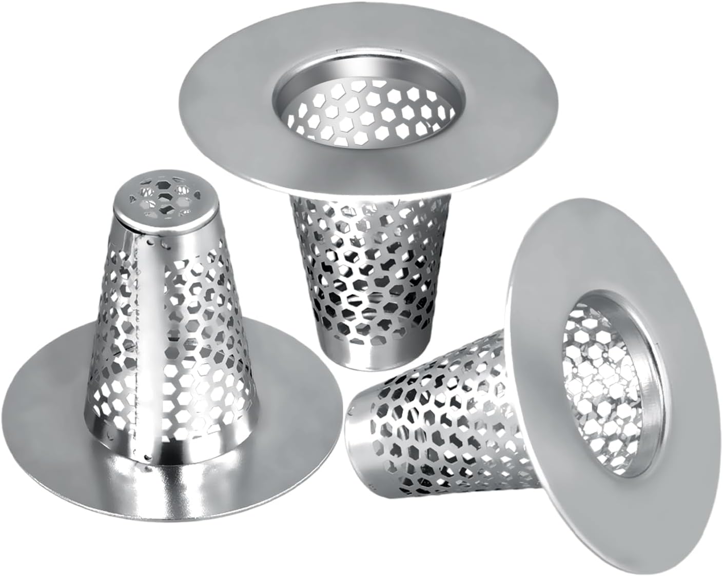 Ahlsen 4 Pièces Couvercles De Drain De Douche, Filtre Attrape Cheveux Douche Silicone Tube Drainer Attrape Cheveux Bouchon Avec Ventouse Pour Cuisine Salle De Bain 69453140