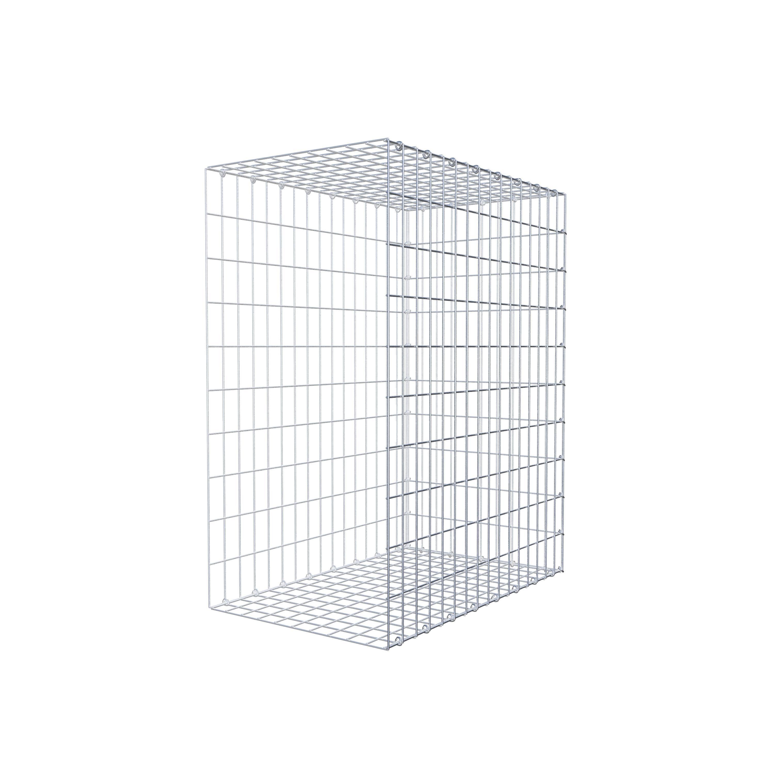 Gavión para alargar en acero galvanizado 100x80x50cm (LxAxP), malla 5 x 10cm, Anillo en C, sin rejilla frontal - 5