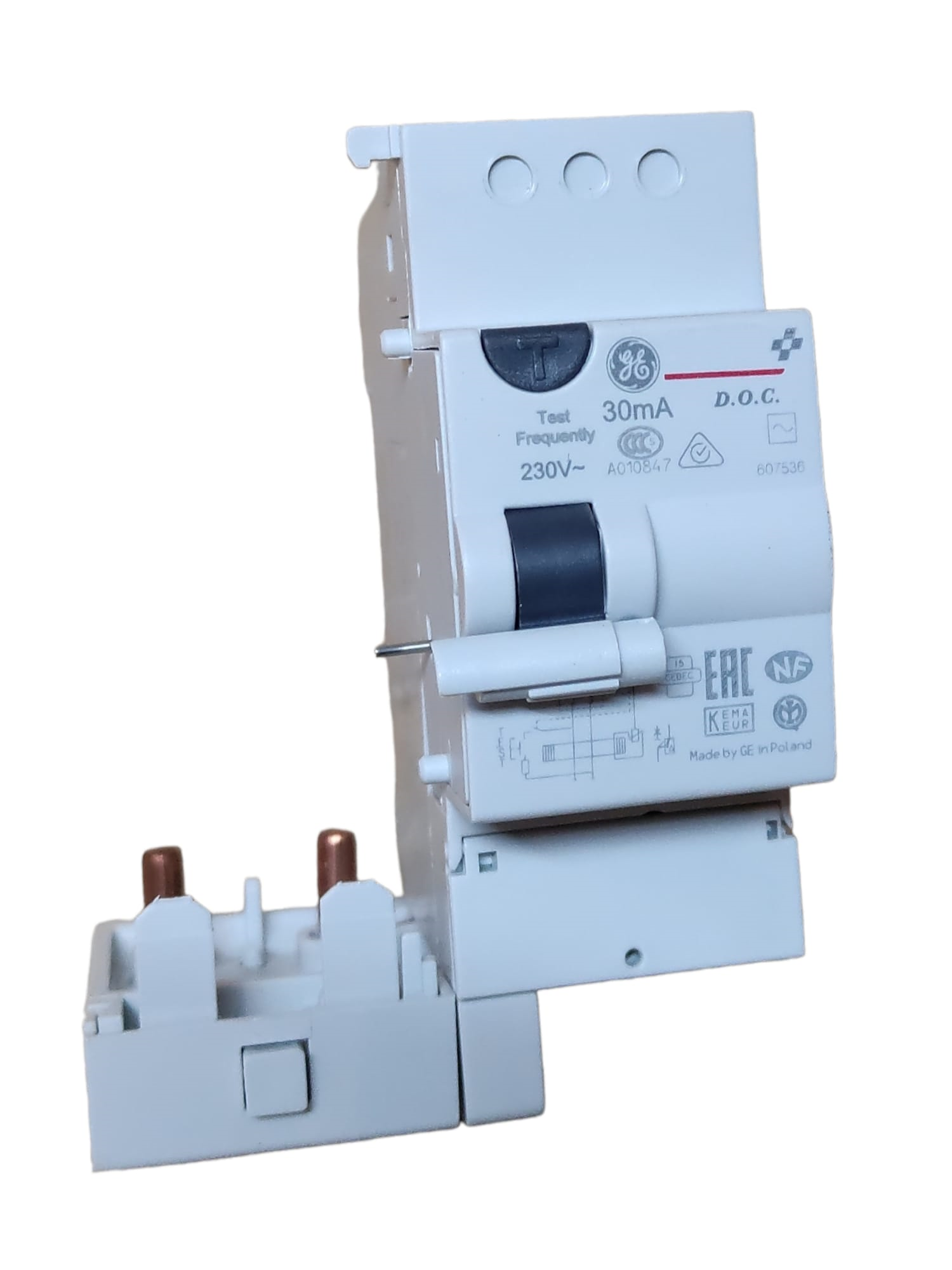 Ge power 607536 doc232//30 blocco differenziale 32a 2p 0,03a ac rina 2m ...