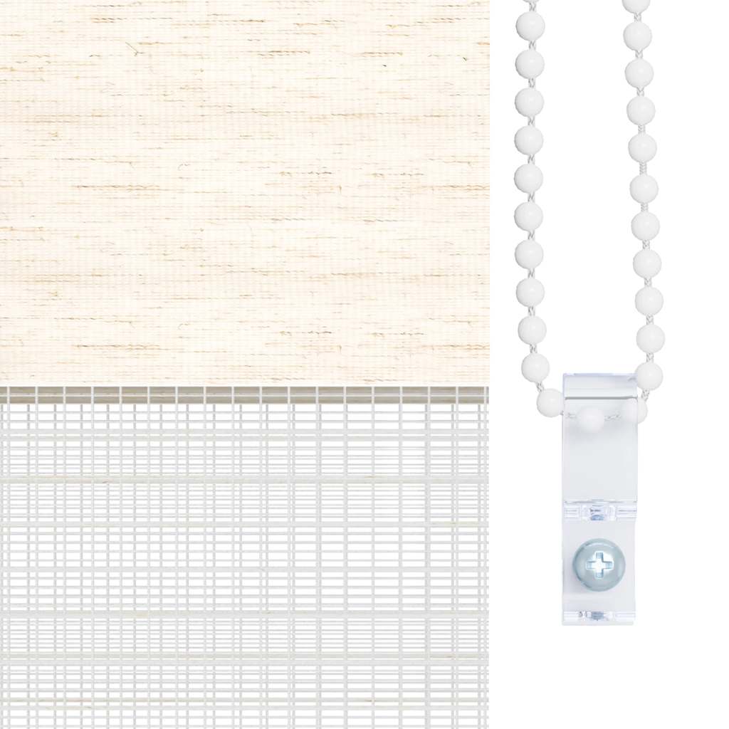 Estor cebra de tejido de poliéster beige mármol, 105,9 cm de ancho - 9
