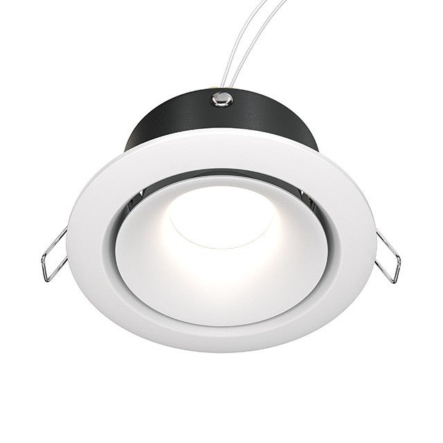 Oprawa sufitowa wpuszczana podtynkowa Yin biała 1xGU10x50W okrągła IP20 wym: 4,5 x 9,8 x 9,8 cm aluminium Maytoni