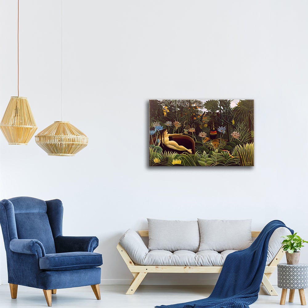 Tableau, Impression sur toile - Le Rêve Henri Rousseau cm. 50x70 - 3