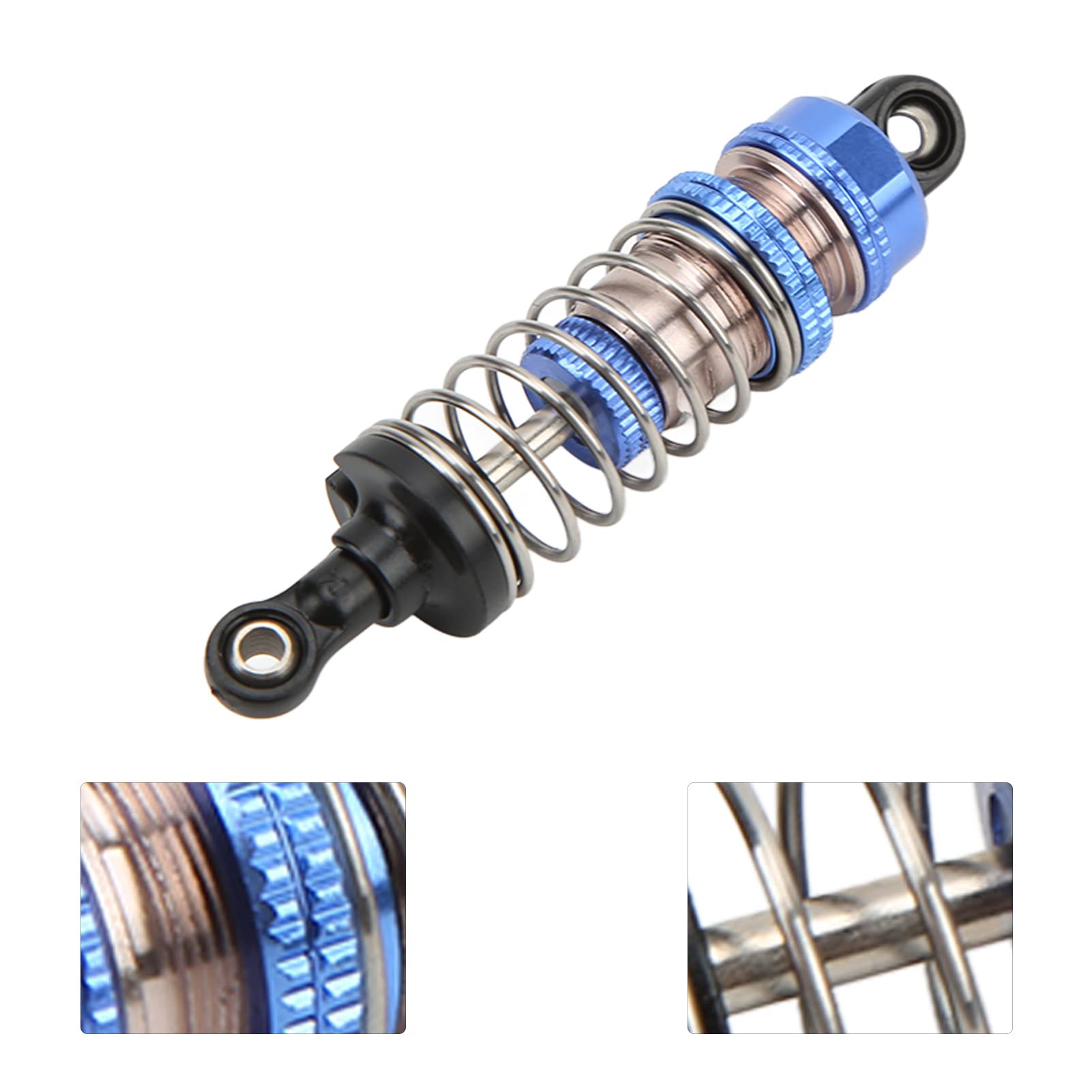 AMMORTIZZATORE POSTERIORE ORIGINALE IN METALLO LUNGO ADATTO PER RICAMBI AUTO RC WLTOYS 124017 - 7