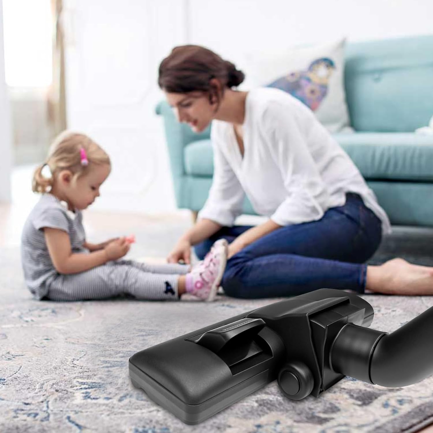 Brosse Aspirateur Universel Tubes, Tete Aspirateur s et , Brosses pour Aspirateurs pour Sol Dur et Tapis, Accessoires pour Aspirateurs Commutable - 2