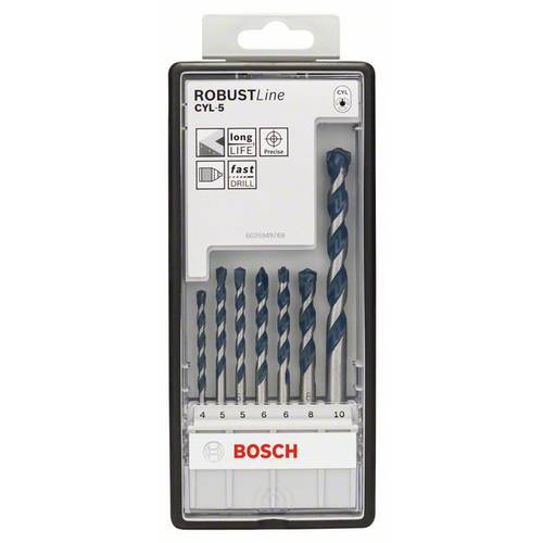 Bosch Professional - Coffret 7 forets béton CYL-5 ROBUST LINE 4 à 10mm - 2608588167 - 2