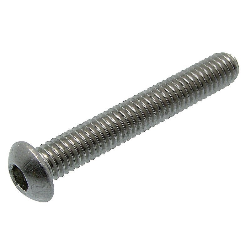 Vis à métaux tête bombée hexagonale creuse inox A2 ISO 7380 8X16 boîte de 100 ACTON 622028X16 - 4